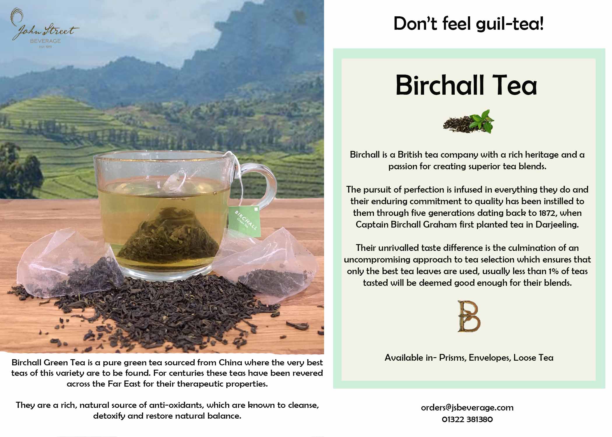 Birchall Green Tea