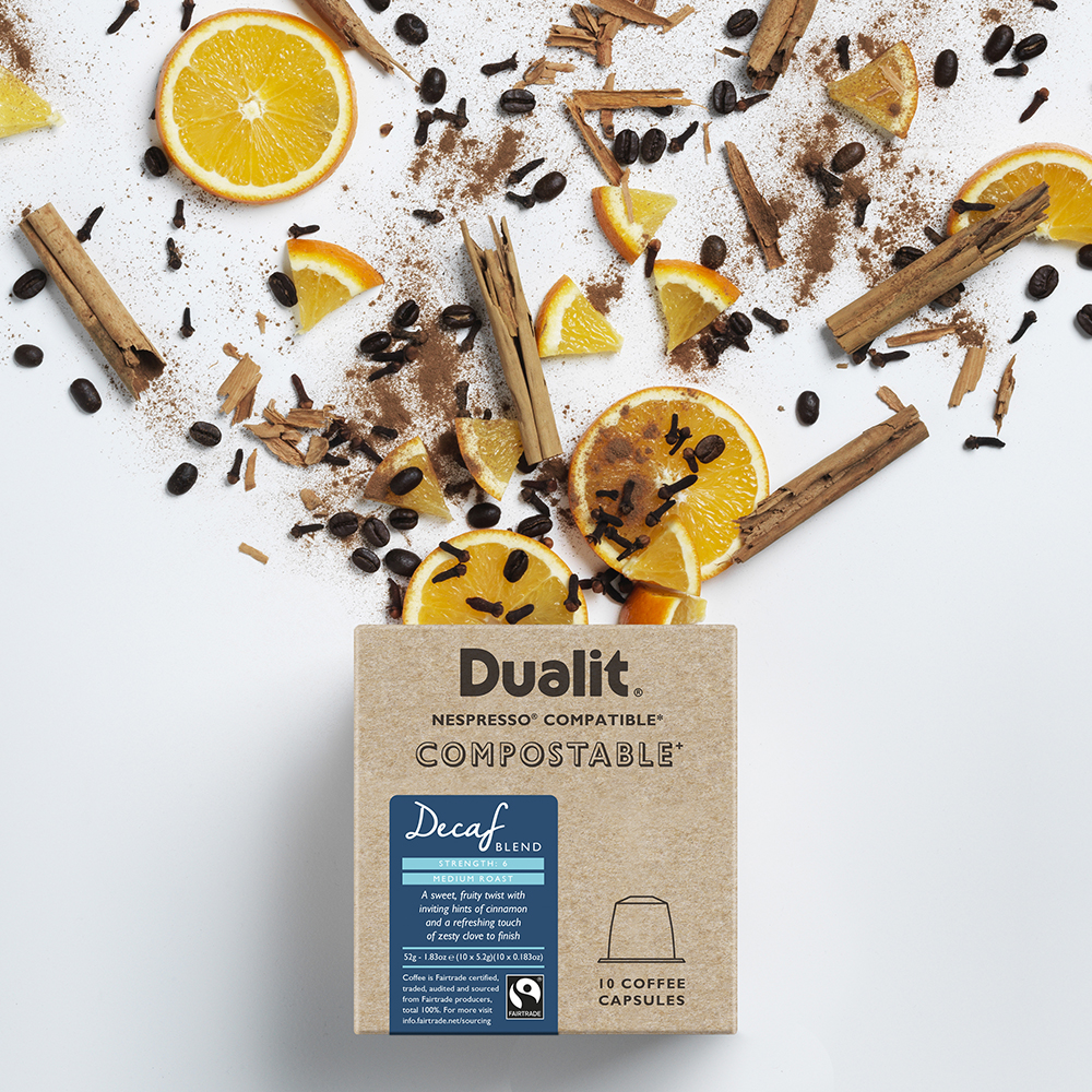 Dualit Compostable Decaf Capsules – Box