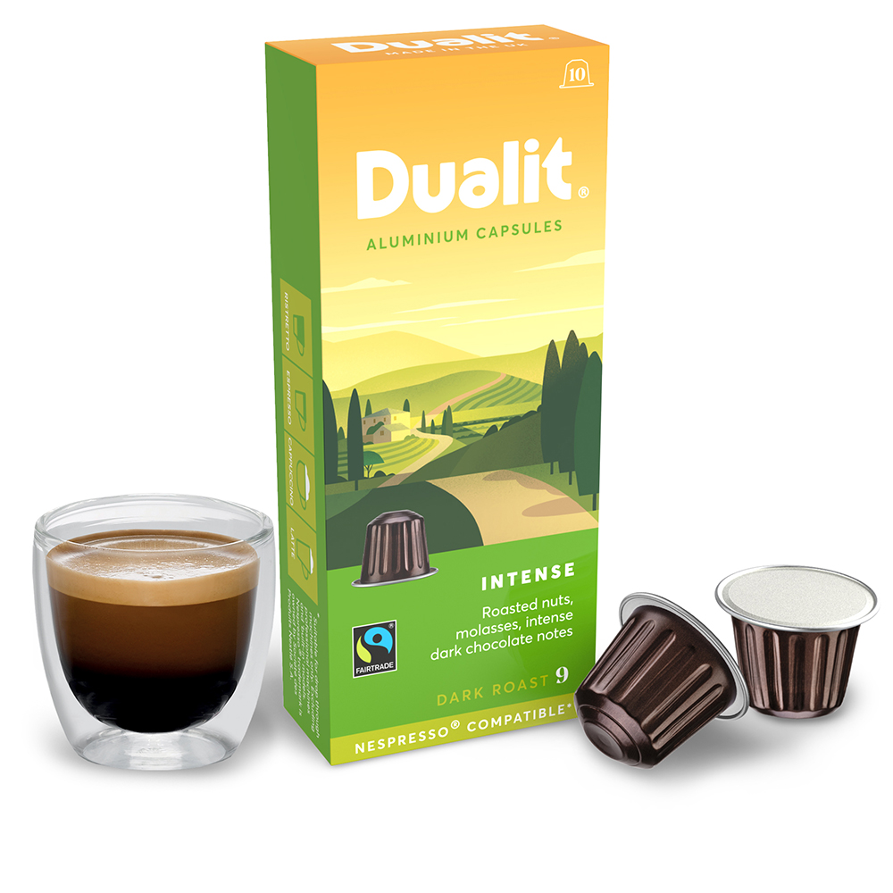 Dualit Aluminium Coffee Capsules Intense – Case
