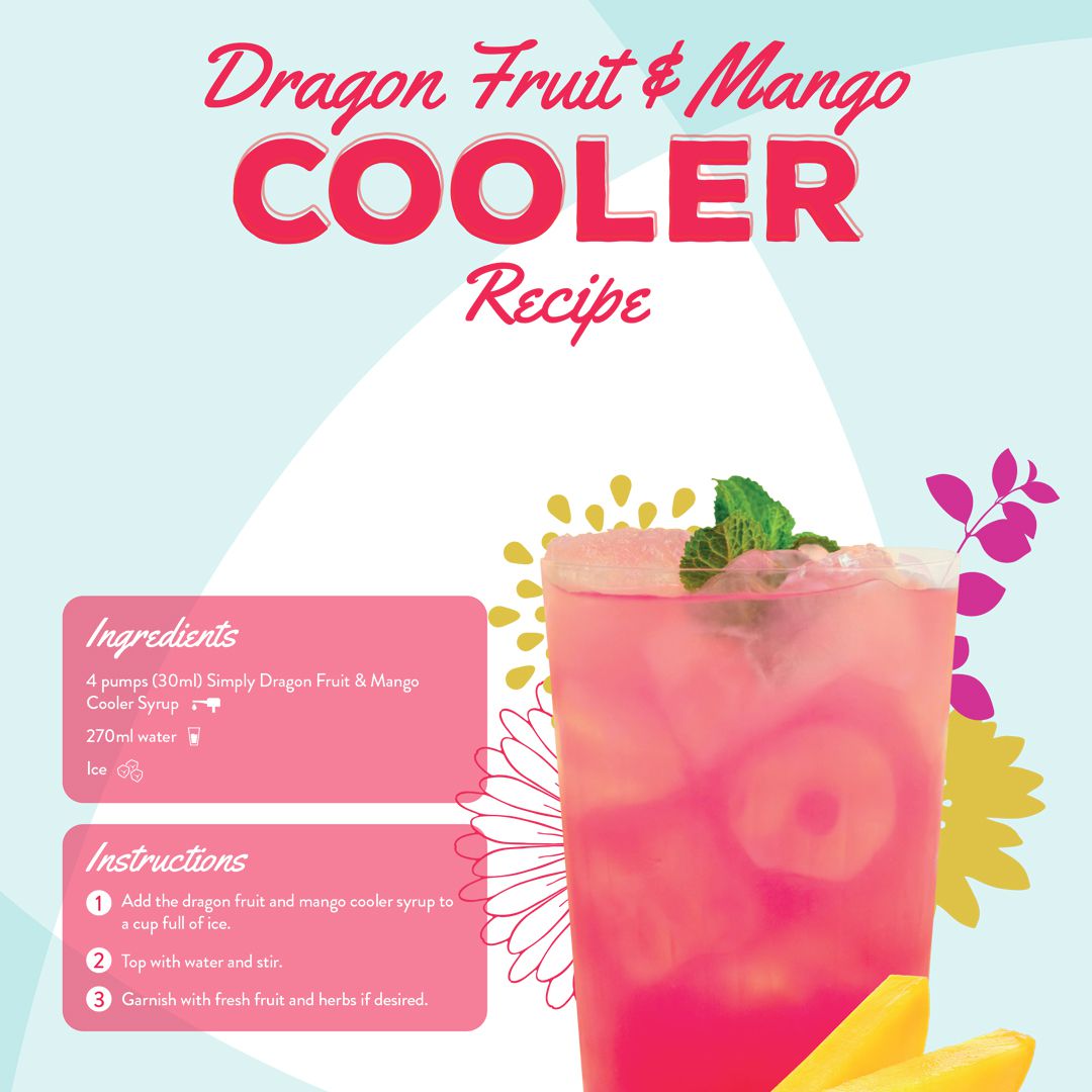 Dragon Fruit Mango Cooler